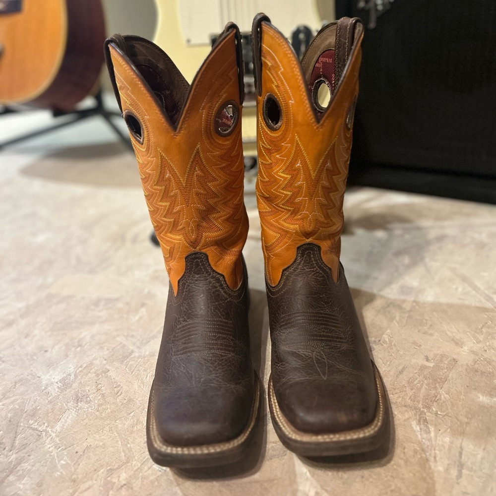 Durango Brown and Red Western Boots
